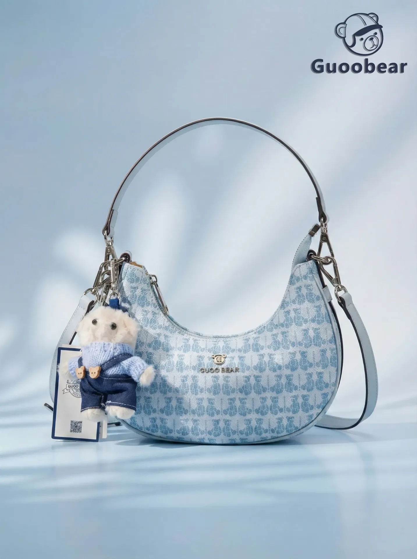 [GU1164-29240] Gu Jia Santiago Blue Armpit Bag